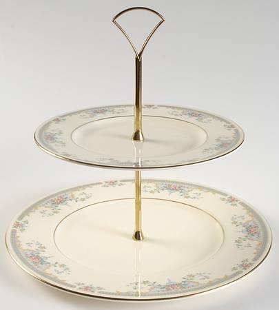 Juliet 2 Tiered Serving Tray (Dinner & Salad Plate)