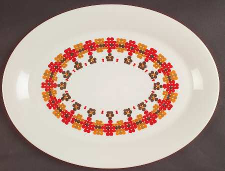 Kaleidoscope 16" Oval Serving Platter