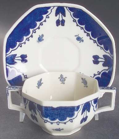 Kay Flat Bouillon Cup & Saucer