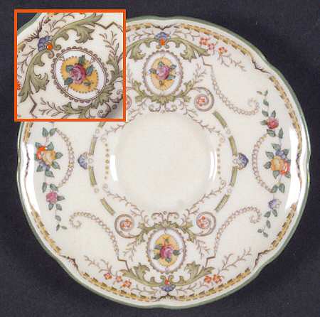 The Kendal (No Scene Center) Saucer for Demitasse Cup