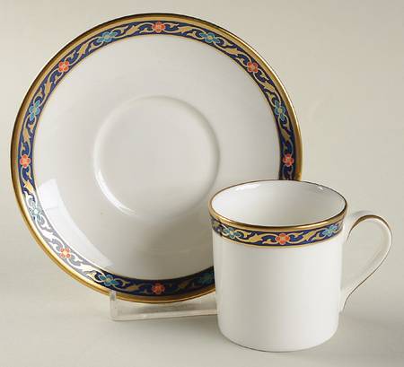 Kendal Flat Demitasse Cup & Saucer Set