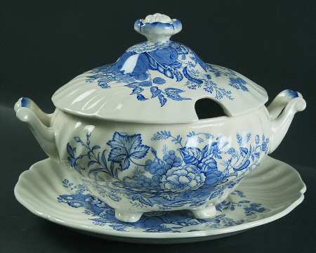 The Kirkwood Blue Tureen & Lid w/Underplate