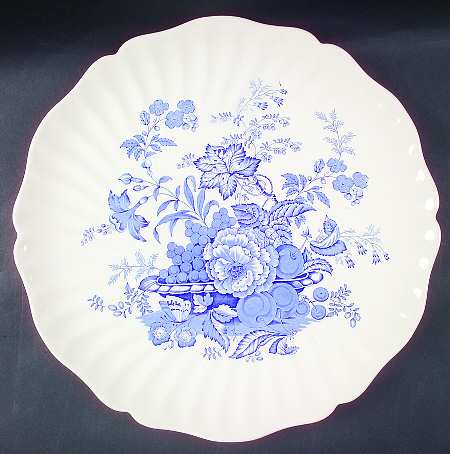 The Kirkwood Blue 15" Chop Plate (Round Platter)