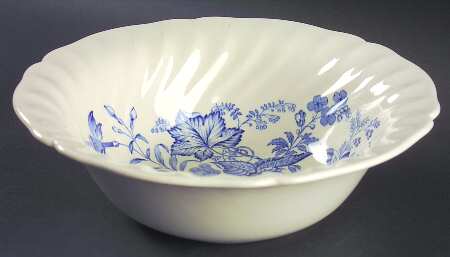 The Kirkwood Blue 9" Round Vegetable Bowl