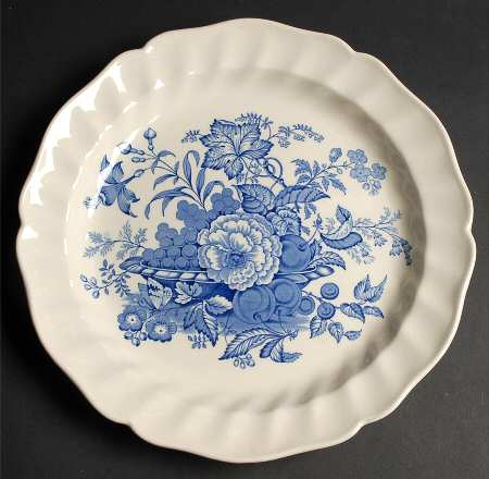 The Kirkwood Blue 12" Chop Plate (Round Platter)