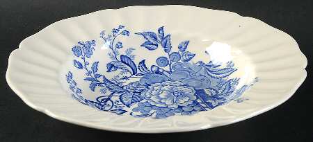 The Kirkwood Blue Rim Soup Bowl