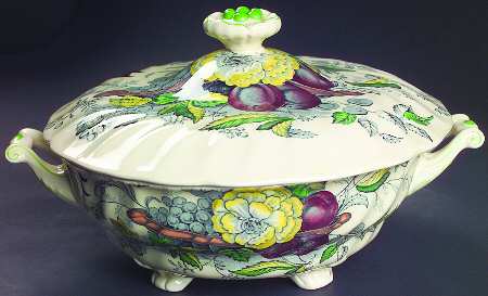 The Kirkwood Multicolor Round Covered Vegetable