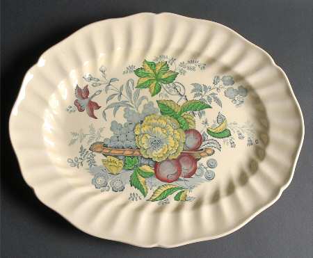 The Kirkwood Multicolor 15" Oval Serving Platter