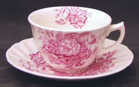 The Kirkwood Red Flat Cup & Saucer Set