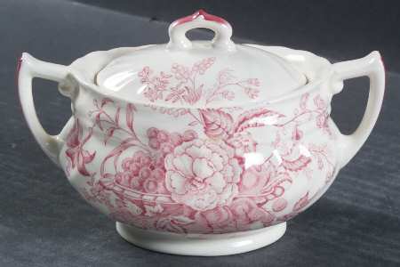 The Kirkwood Red Sugar Bowl & Lid