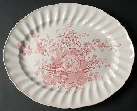 The Kirkwood Red 17" Oval Serving Platter