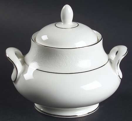 Lace Point Sugar Bowl & Lid