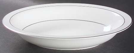 Lace Point 10" Oval Vegetable Bowl