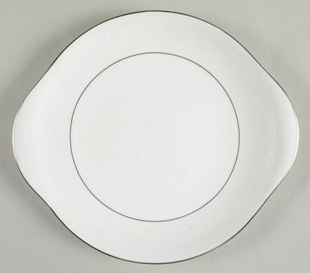 Lace Point Handled Cake Plate