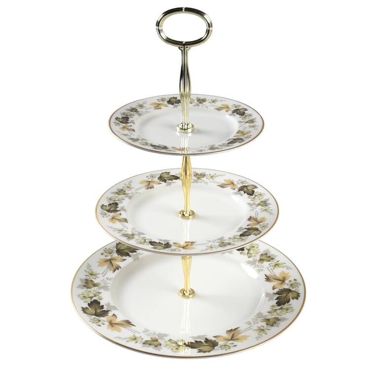 Larchmont 13 7/8"-14 1/4" 3-Tiered Serving Tray(DP,SP,BB) HC