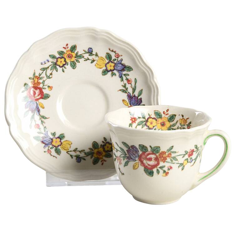 Leighton Flat Demitasse Cup & Saucer Set