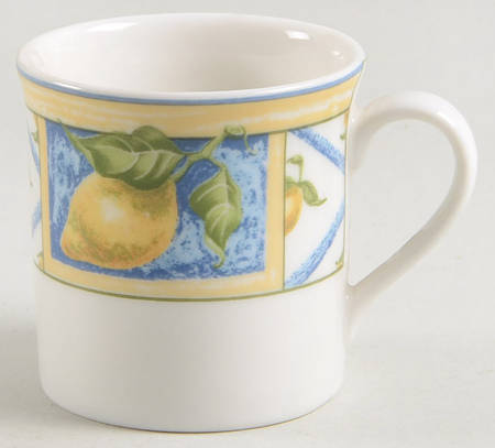Lemon Trellis Flat Demitasse Cup