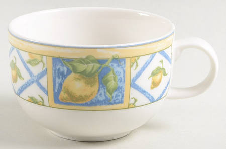 Lemon Trellis Flat Cup
