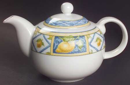 Lemon Trellis Teapot & Lid