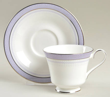 Lilactime Footed Cup & Saucer Set