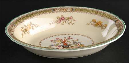 Lillian (Scalloped) 10" Oval Vegetable Bowl
