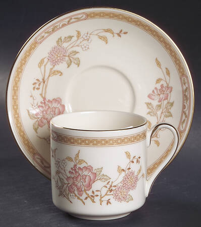 Lisette Flat Demitasse Cup & Saucer Set