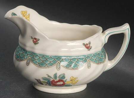 Lowestoft Bouquet Creamer