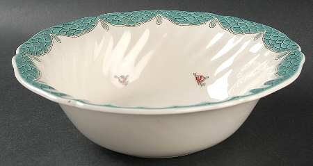 Lowestoft Bouquet 9" Round Vegetable Bowl