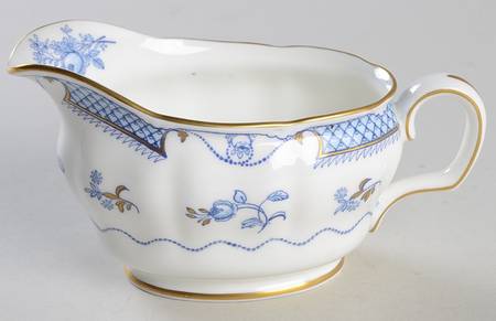 Lowestoft Blue (Gold Accent) Creamer