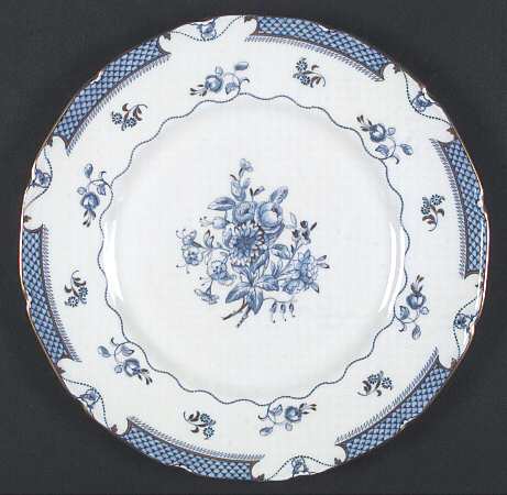 Lowestoft Blue (Gold Accent) by Royal Doulton