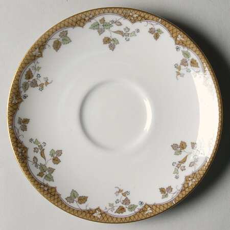 Lynnewood Footed Cream Soup Bowl & Cup Saucer Set