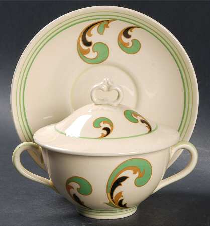 Lynn Bouillon Soup and Saucer with Lid