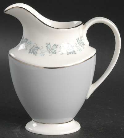 Lyric (H4948, Blue Leaves on Rim) Creamer