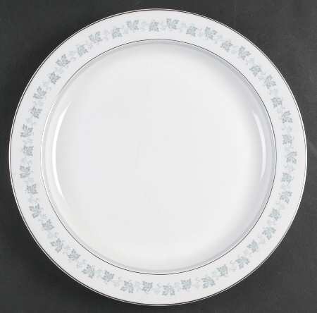 Lyric (H4948, Blue Leaves on Rim) 13" Chop Plate (Round Platter)