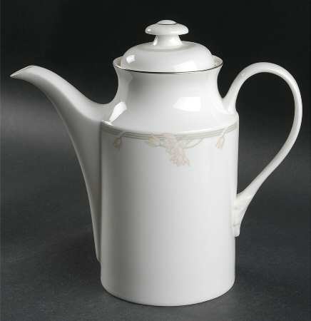 Lyric (H5114, Flowers on Band) Coffee Pot & Lid