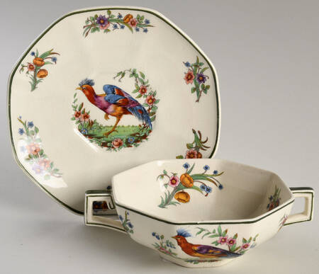 Lytton Flat Cream Soup Bowl & Saucer Set