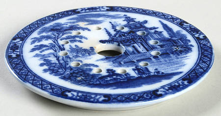 Madras (Flow Blue) Strainer for Round Butter