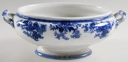 Madras (Flow Blue) Tureen No Lid