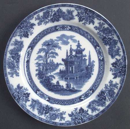 Madras (Flow Blue) Salad Plate
