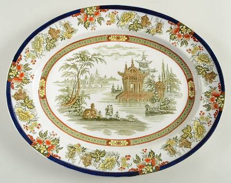 Madras 13" Oval Serving Platter
