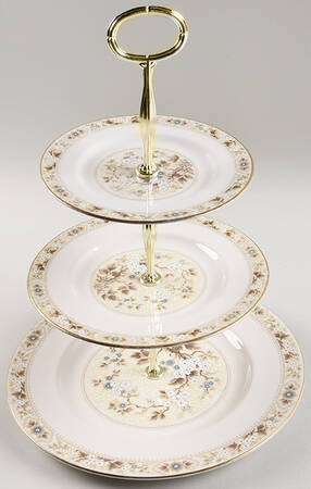 Mandalay 13 7/8"-14 1/4" 3-Tiered Serving Tray(DP,SP,BB) HC