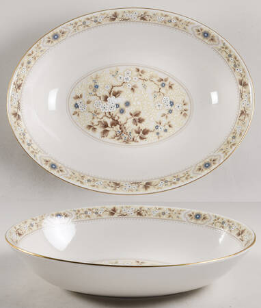Mandalay 9" Oval Vegetable Bowl by Royal Doulton