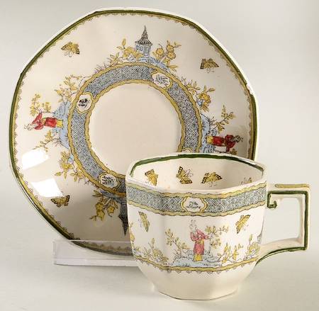Mandarin Flat Demitasse Cup & Saucer Set