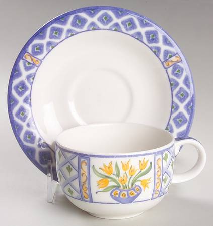 Marisol Flat Cup & Saucer Set
