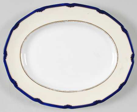 Marlborough Cobalt Blue 10" Oval Serving Platter