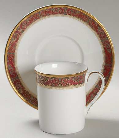 Martinique Flat Demitasse Cup & Saucer Set