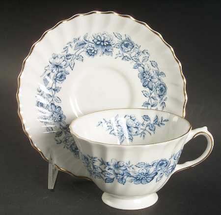 Mayfair Blue Footed Cup & Saucer Set