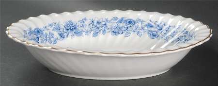 Mayfair Blue 10" Oval Vegetable Bowl
