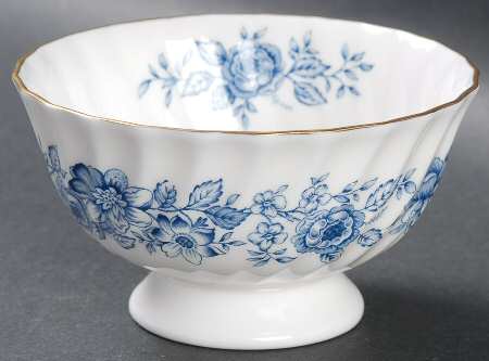 Mayfair Blue Open Sugar Bowl