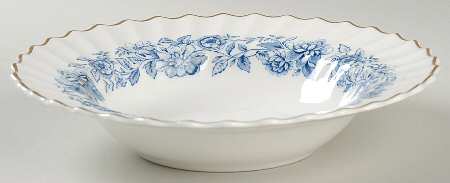 Mayfair Blue Rim Soup Bowl